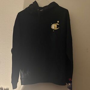 Champion Black and Gold Men's Hoodie